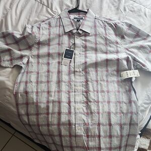 Club Room Red Casual Button Down Shirt
